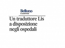 Un interprete LIS a disposizione negli ospedali